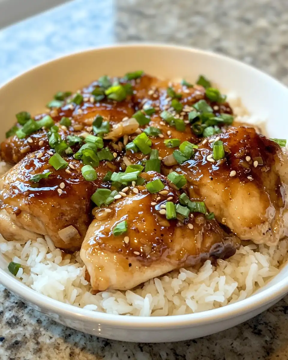 Final dish - Savor the Flavor: Caramelised Soy Chicken in Garlic Ginger Broth with Rice