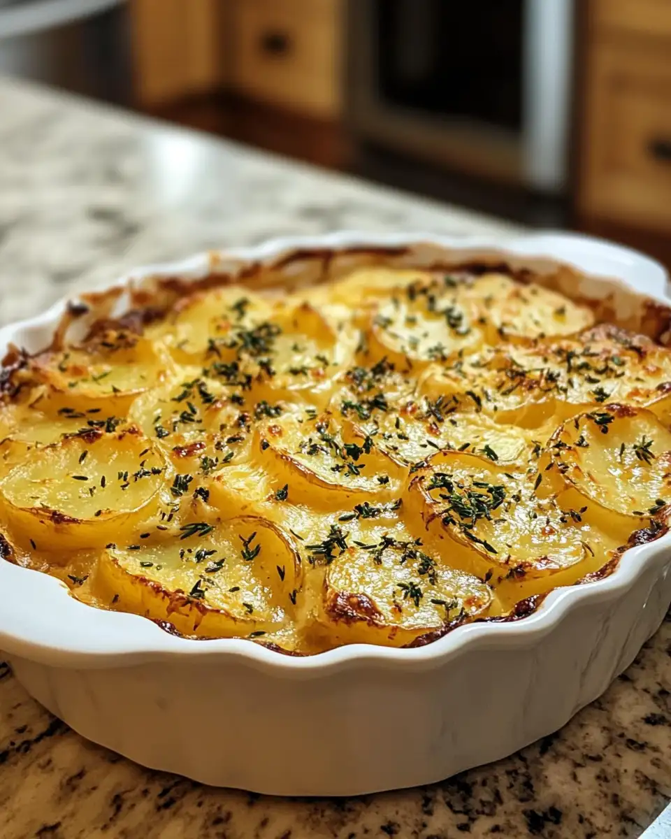 Final dish - Decadent Cheese Herb Potato Gratin: The Ultimate Side Dish Upgrade