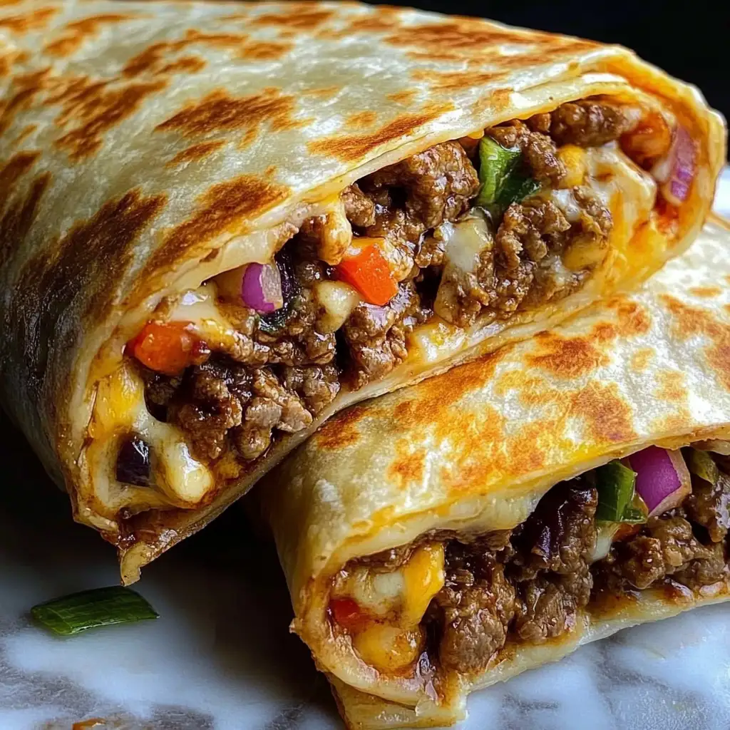 Irresistibly Gooey Cheesy Beef Wraps Recipe That'll Make Your Taste Buds Dance - Featured Image