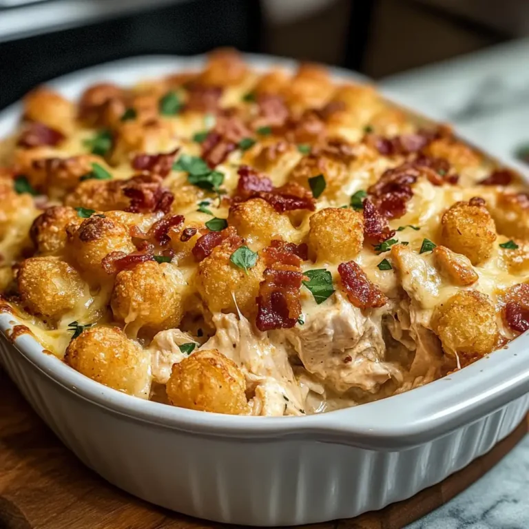 Irresistible Chicken Bacon Ranch Tater Tot Casserole Delight - Featured Image