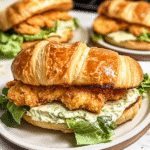 Crispy, Creamy, and Dreamy: The Ultimate Chicken Caesar Croissant Sandwich - Featured Image