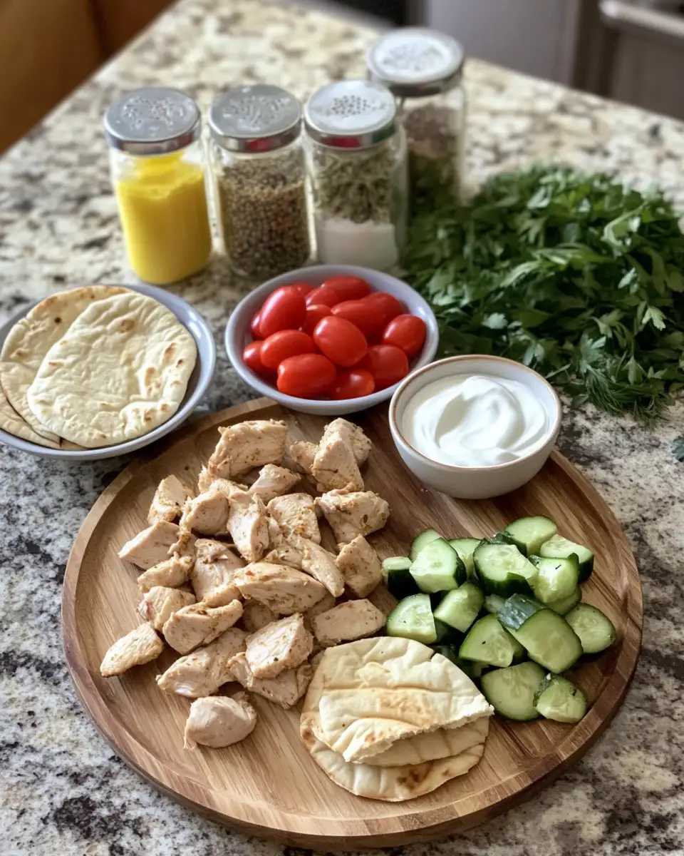 Savor the Flavor: Perfect Chicken Gyros and Pita at Home 4 Ingredients for Savor the Flavor: Perfect Chicken Gyros and Pita at Home