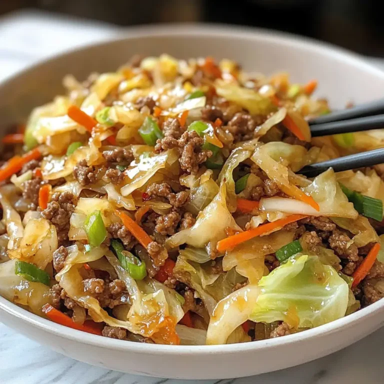 Savory Simplicity: Chinese Ground Beef and Cabbage Stir-Fry Delight - Featured Image