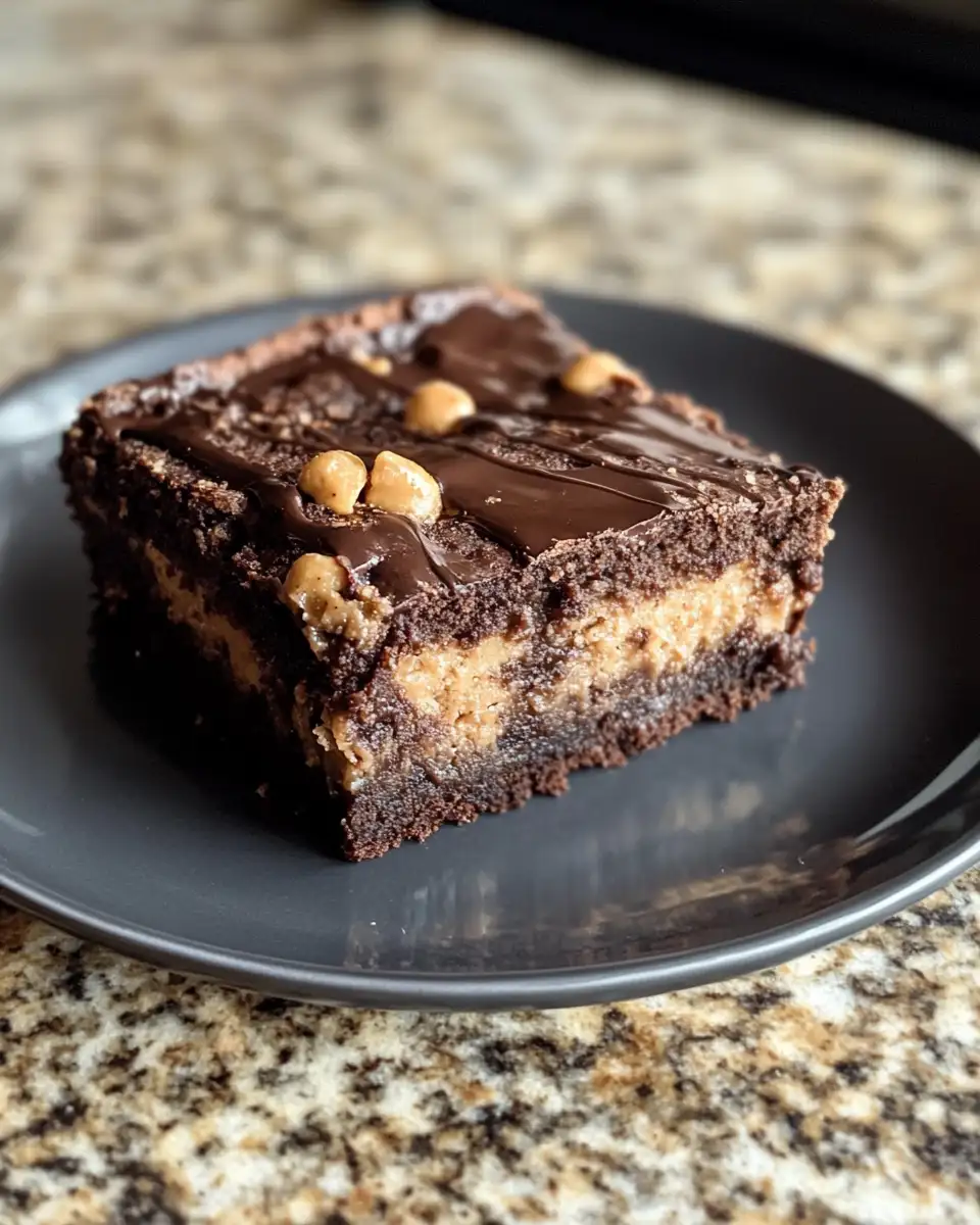 Final dish - Decadent Delight: Dive Into the Ultimate Chocolate Peanut Butter Dump Cake