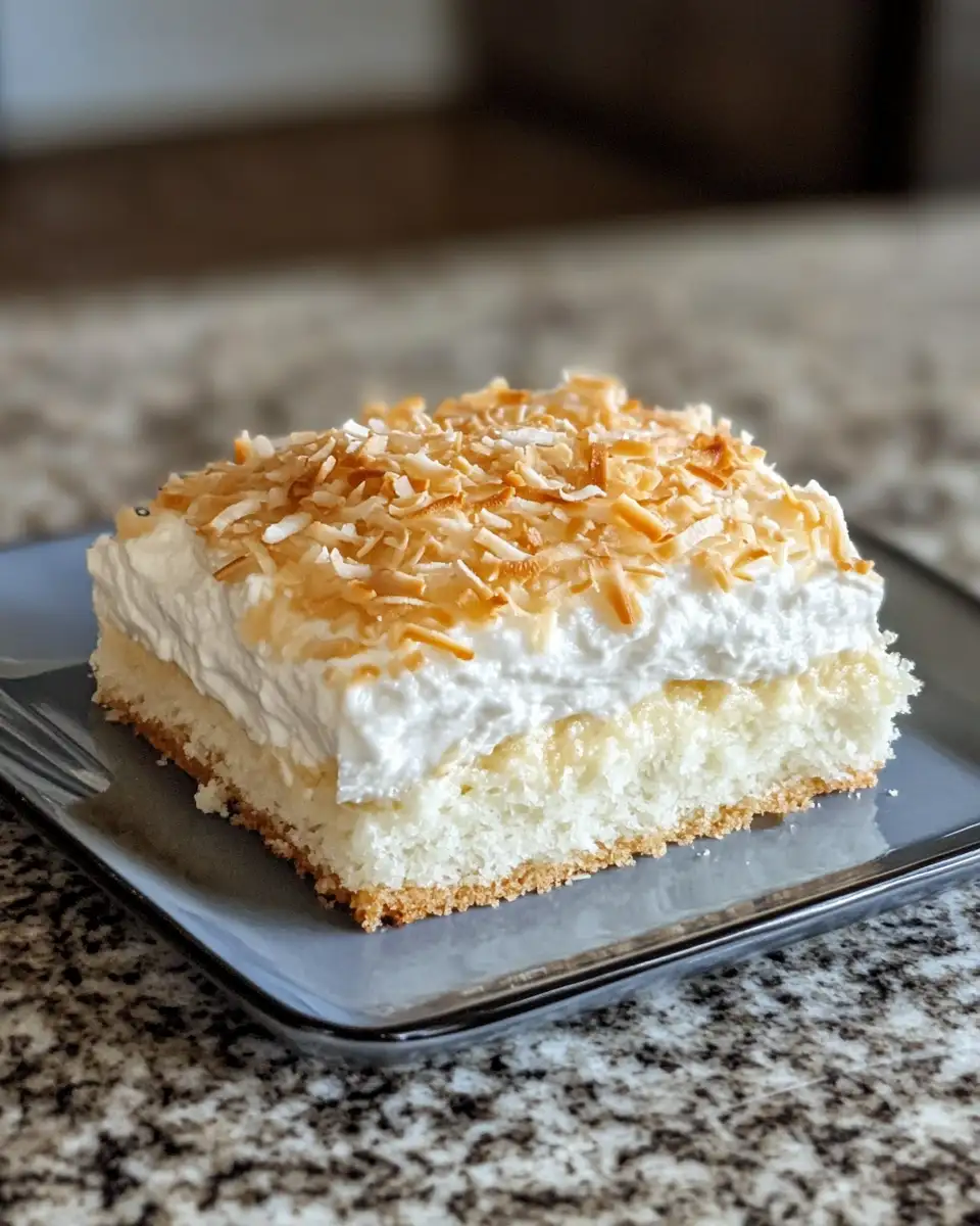 Heavenly Layers: Indulge in the Dreamy Coconut Cloud Cake 6 Final dish - Heavenly Layers: Indulge in the Dreamy Coconut Cloud Cake