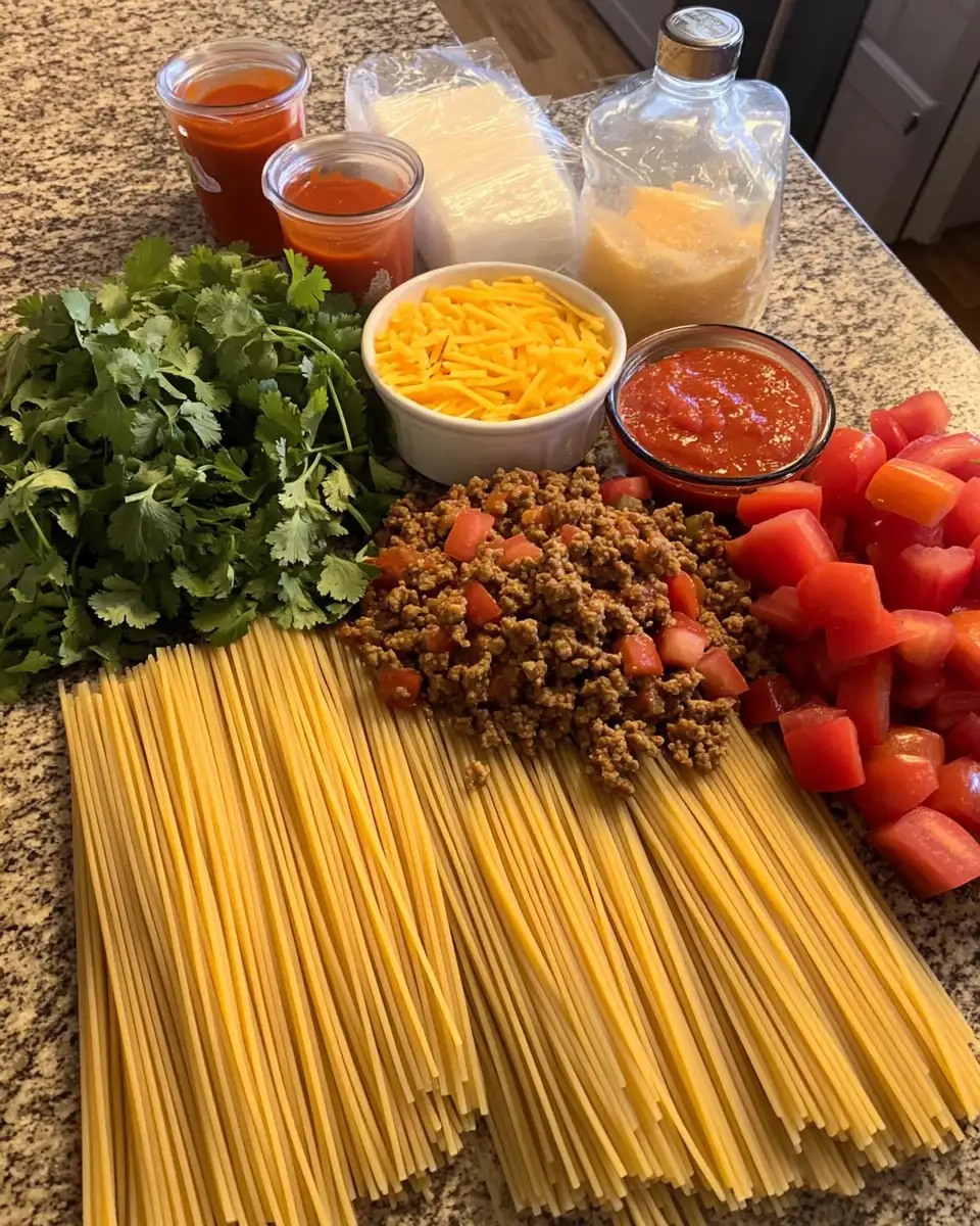 Wrangle Your Taste Buds with Cowboy Spaghetti Delight 4 Ingredients for Wrangle Your Taste Buds with Cowboy Spaghetti Delight