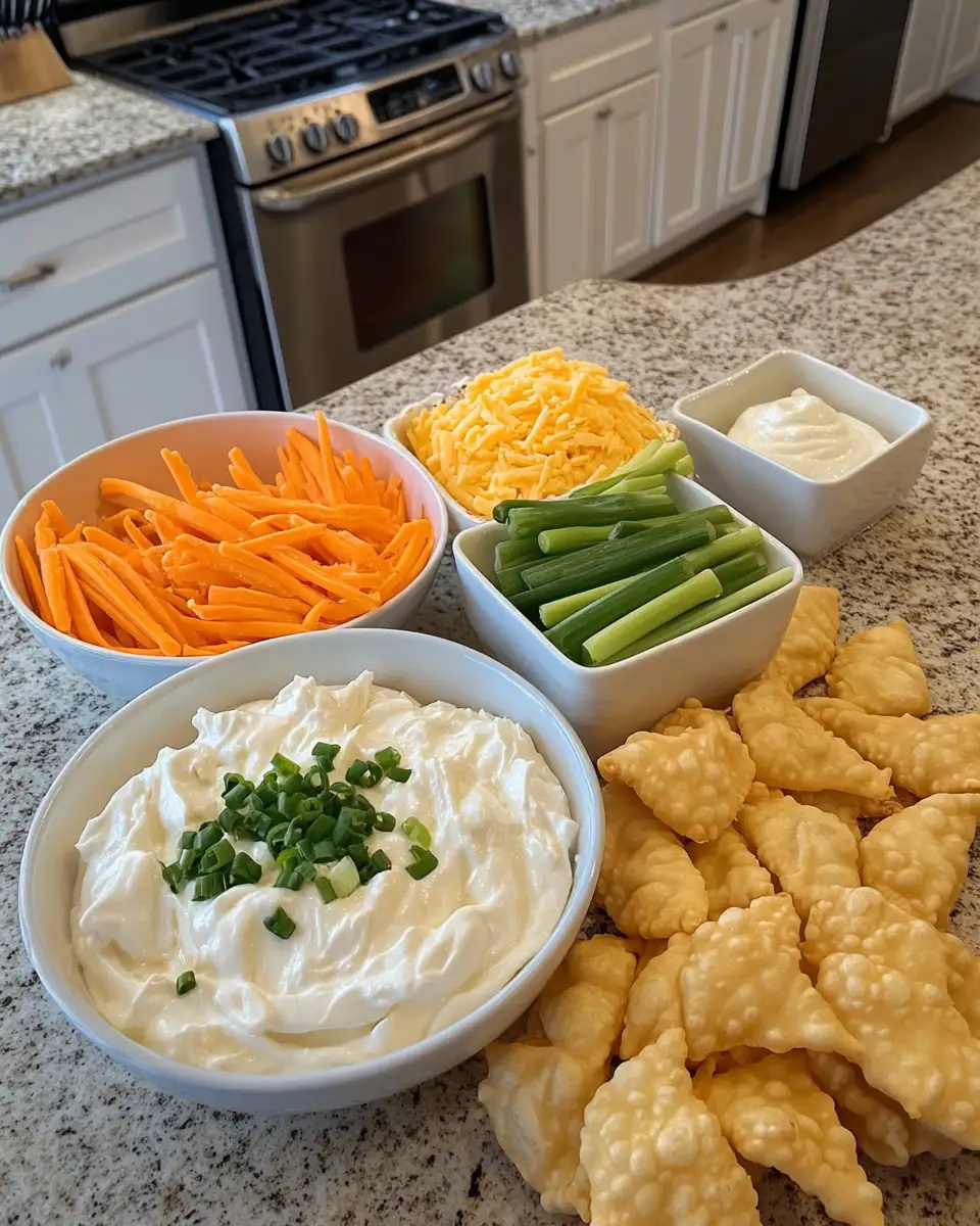 Dive into Deliciousness with Irresistible Crab Rangoon Dip 4 Ingredients for Dive into Deliciousness with Irresistible Crab Rangoon Dip