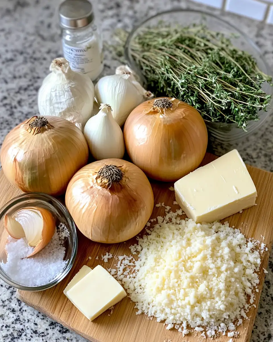 Ingredients for Savor the Comfort: Creamy Baked Onions with Asiago Cheese Magic