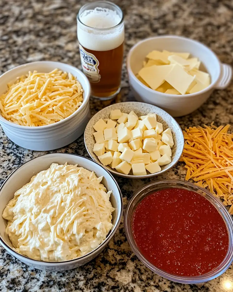 Score Big with the Ultimate Creamy Beer Cheese Dip for Game Day and Parties 4 Ingredients for Score Big with the Ultimate Creamy Beer Cheese Dip for Game Day and Parties
