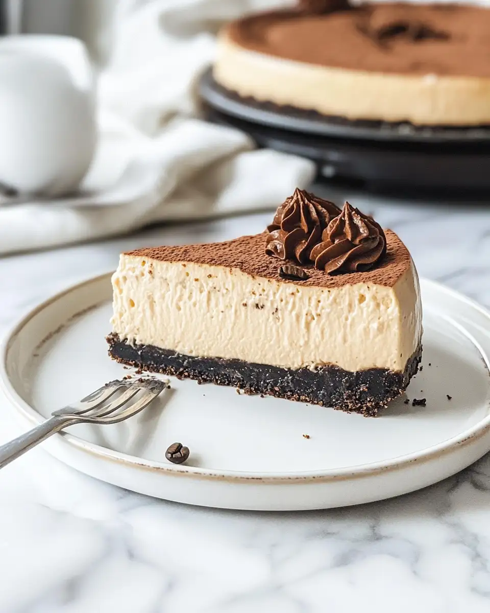 Indulge in a Slice of Heaven with Creamy Coffee Cheesecake - Featured Image