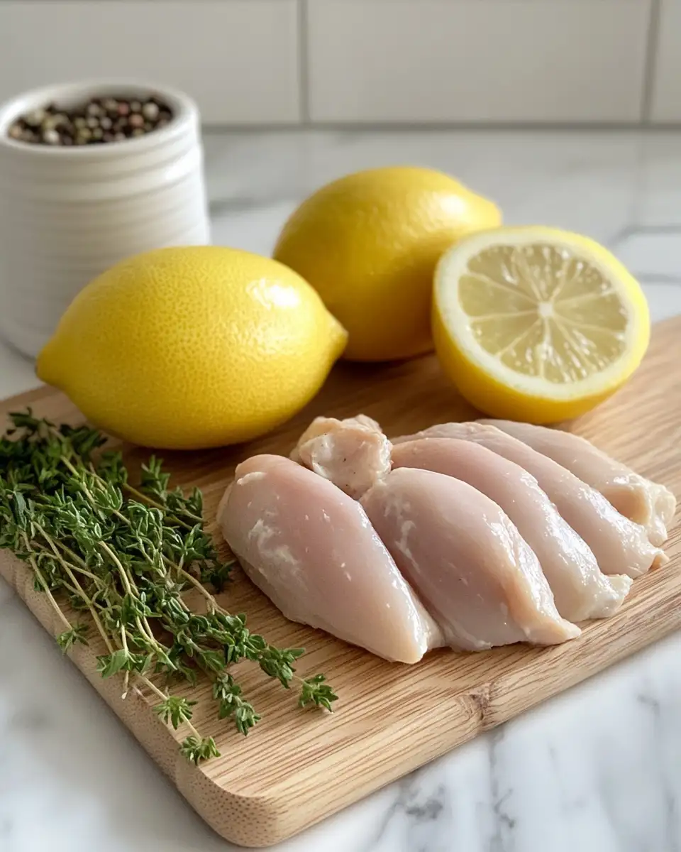 Zesty Delight: Transform Dinner with Creamy Lemon Chicken 4 Ingredients for Zesty Delight: Transform Dinner with Creamy Lemon Chicken