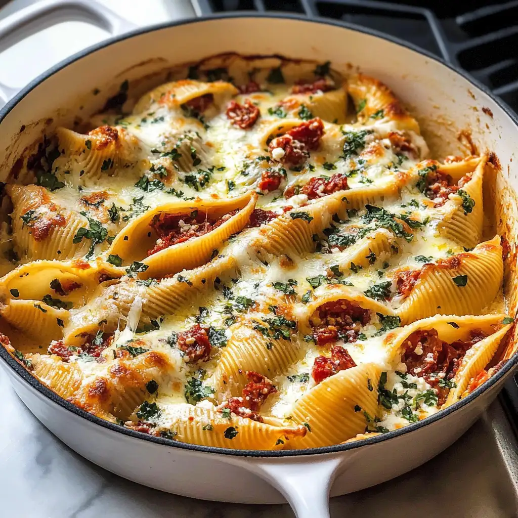 Indulge in Irresistible Creamy Sun-Dried Tomato and Ricotta Stuffed Shells - Featured Image