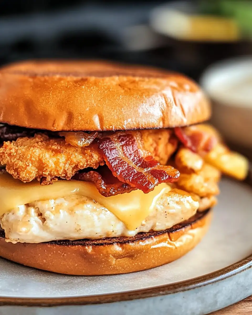 Sizzling Sensation: Crispy Bacon Ranch Chicken Melt Delight - Featured Image