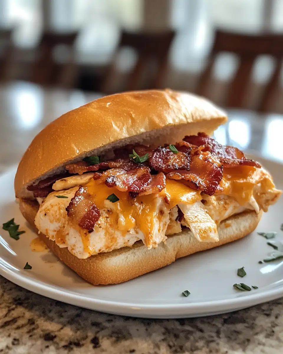 Sizzling Sensation: Crispy Bacon Ranch Chicken Melt Delight 6 Final dish - Sizzling Sensation: Crispy Bacon Ranch Chicken Melt Delight