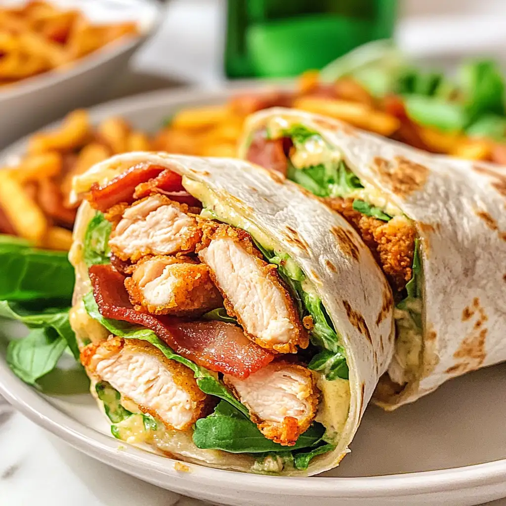 Ultimate Crispy Chicken Bacon Ranch Wrap Delight - Featured Image