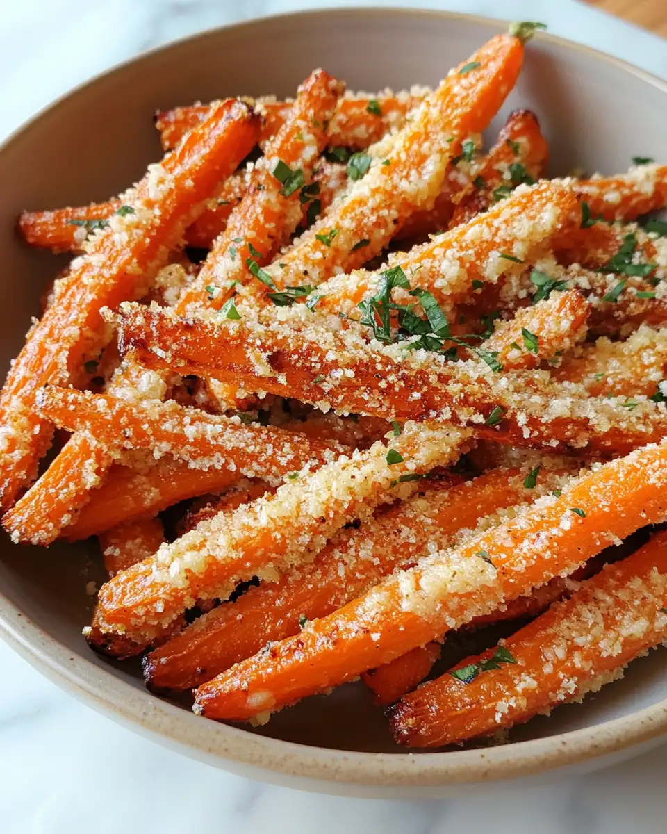 Discover the Secret to Irresistible Crispy Parmesan Carrots 6 Final dish - Discover the Secret to Irresistible Crispy Parmesan Carrots