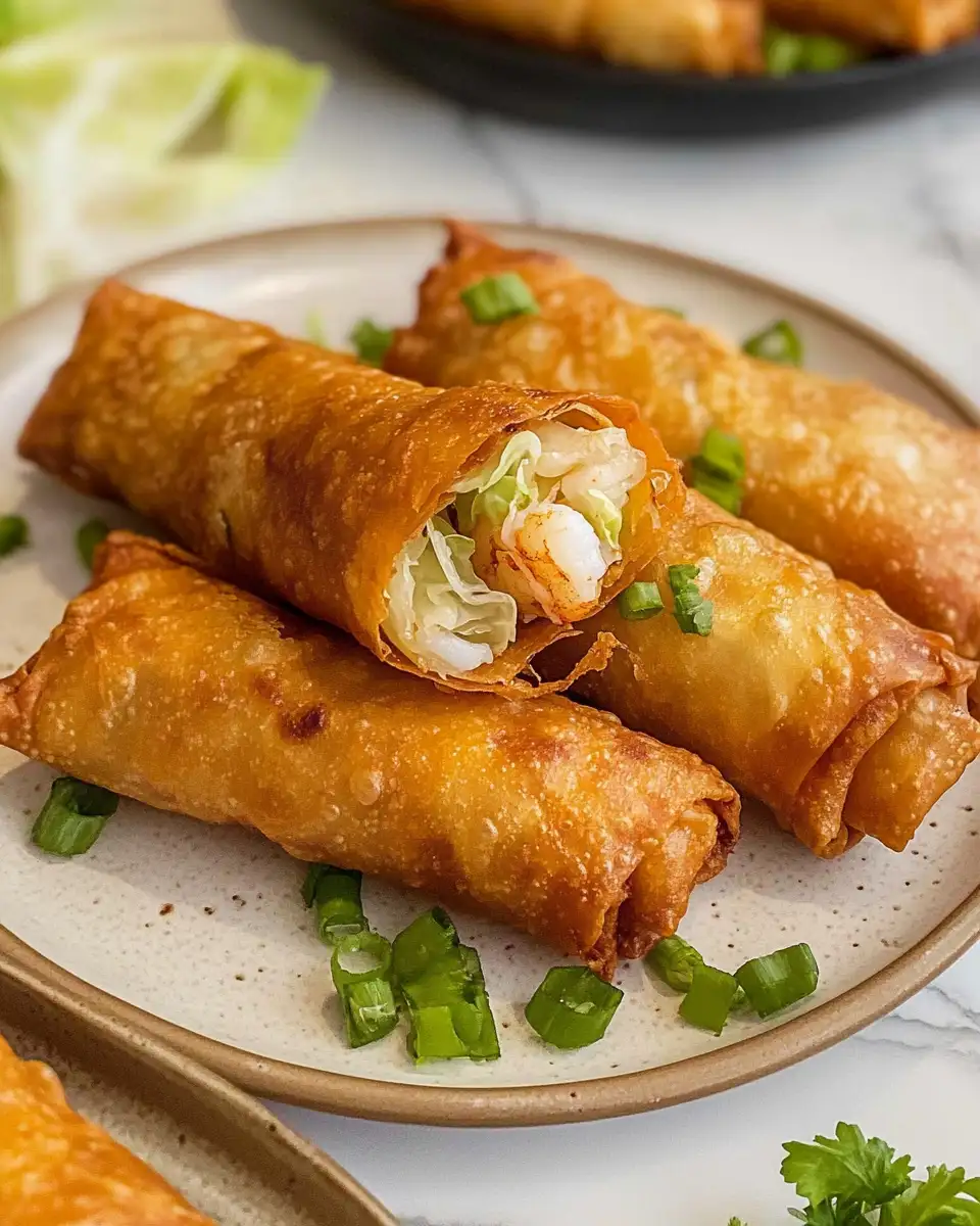 Crunchy Delight: Crispy Shrimp and Cabbage Egg Rolls Unveiled - Featured Image