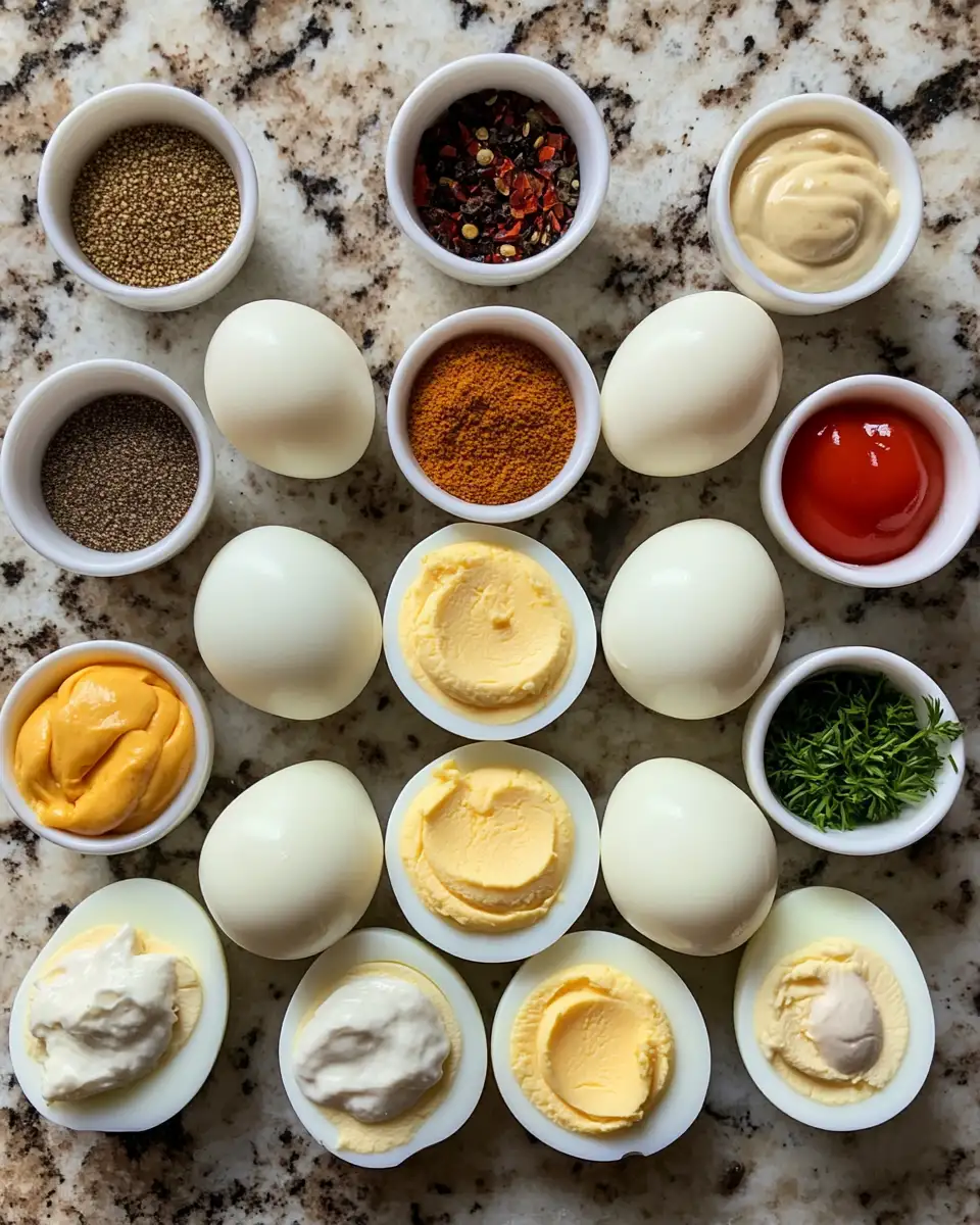 Ingredients for Create Your Own Flavor Adventure at the Ultimate Deviled Egg Bar