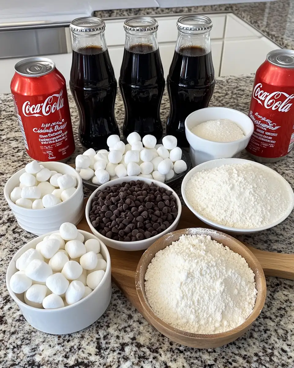 Ingredients for Indulge in Bliss: Easy Double Chocolate Coca Cola Cake Recipe