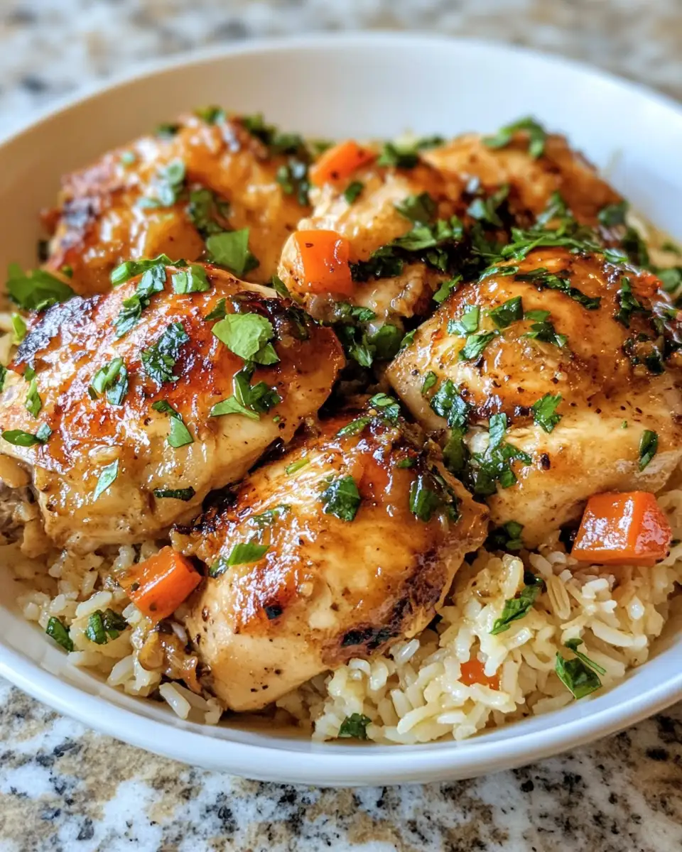 Irresistibly Easy Smothered Chicken and Rice Recipe for Busy Weeknights 4 Final dish - Irresistibly Easy Smothered Chicken and Rice Recipe for Busy Weeknights
