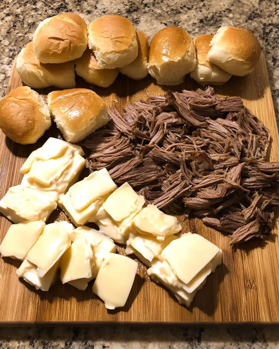 Ingredients for Melt-in-Your-Mouth French Dip Sliders: A Flavorful Twist on a Classic Favorite