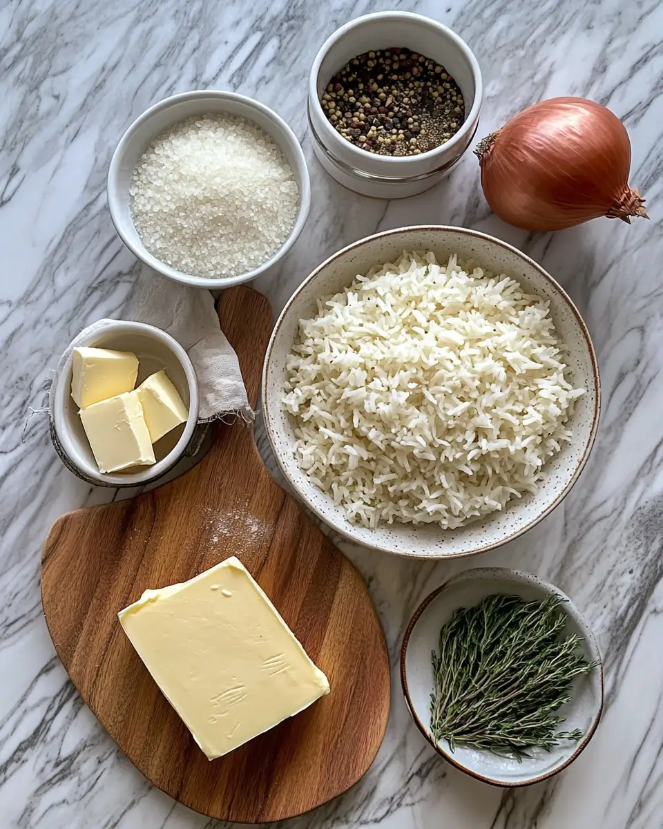 Ingredients for Indulge in Comfort: French Onion Butter Rice Bliss
