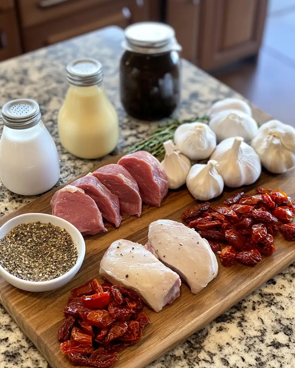 Ingredients for Savor the Flavor: Irresistible Garlic Tuscan Pork Tenderloin Recipe