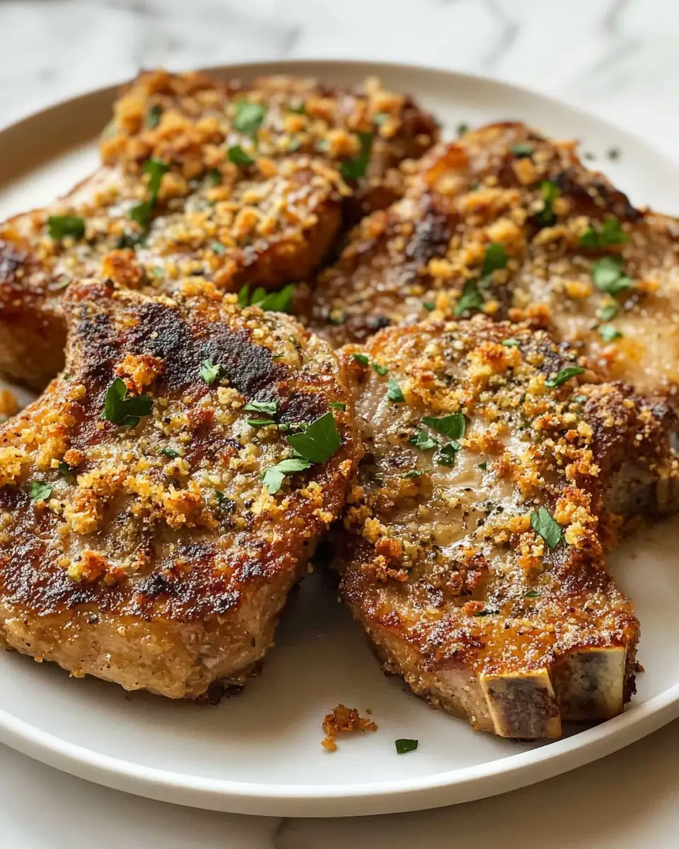 Savor the Crunch: Golden & Crispy Garlic Parmesan Pork Chops - Featured Image