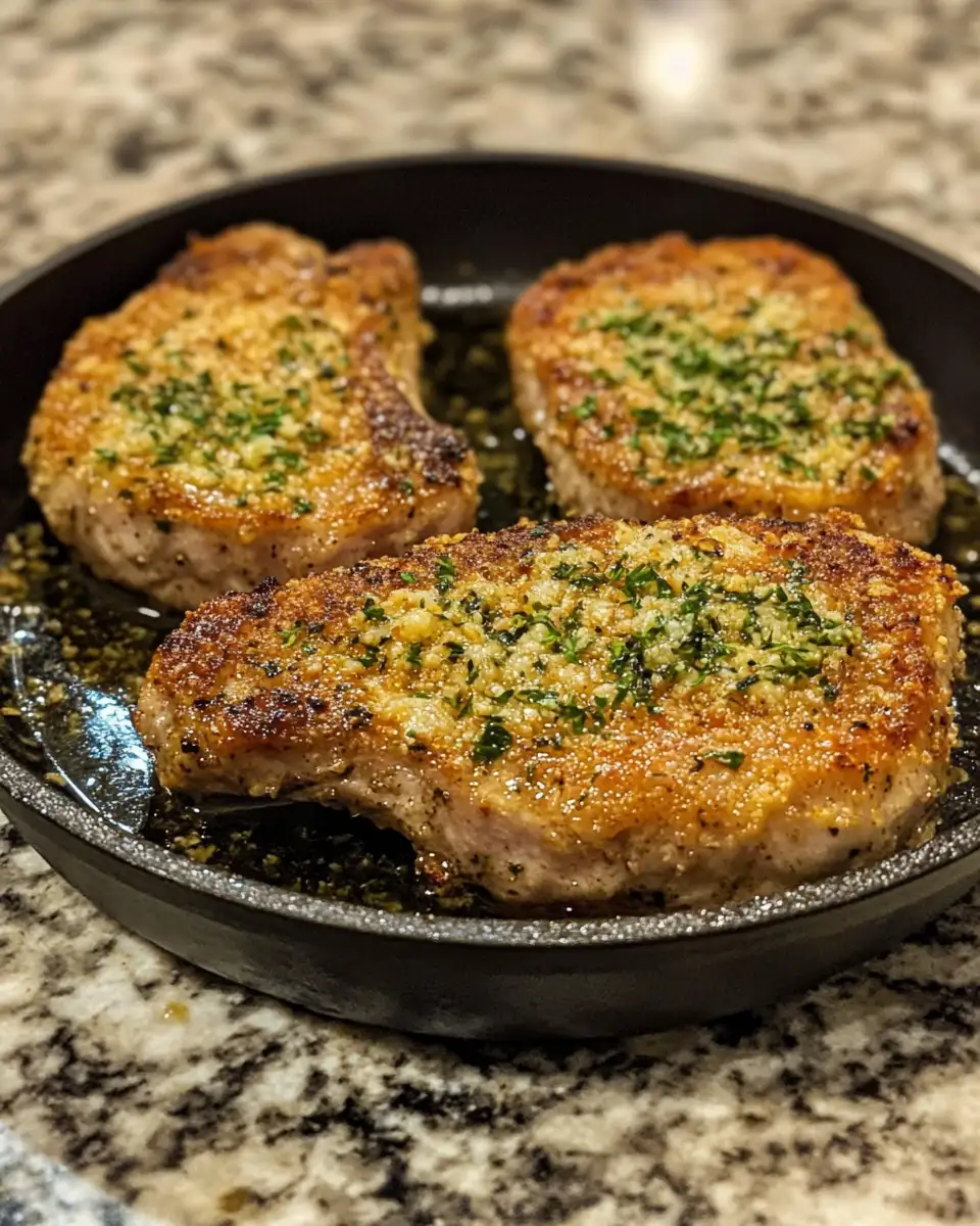 Final dish - Savor the Crunch: Golden & Crispy Garlic Parmesan Pork Chops