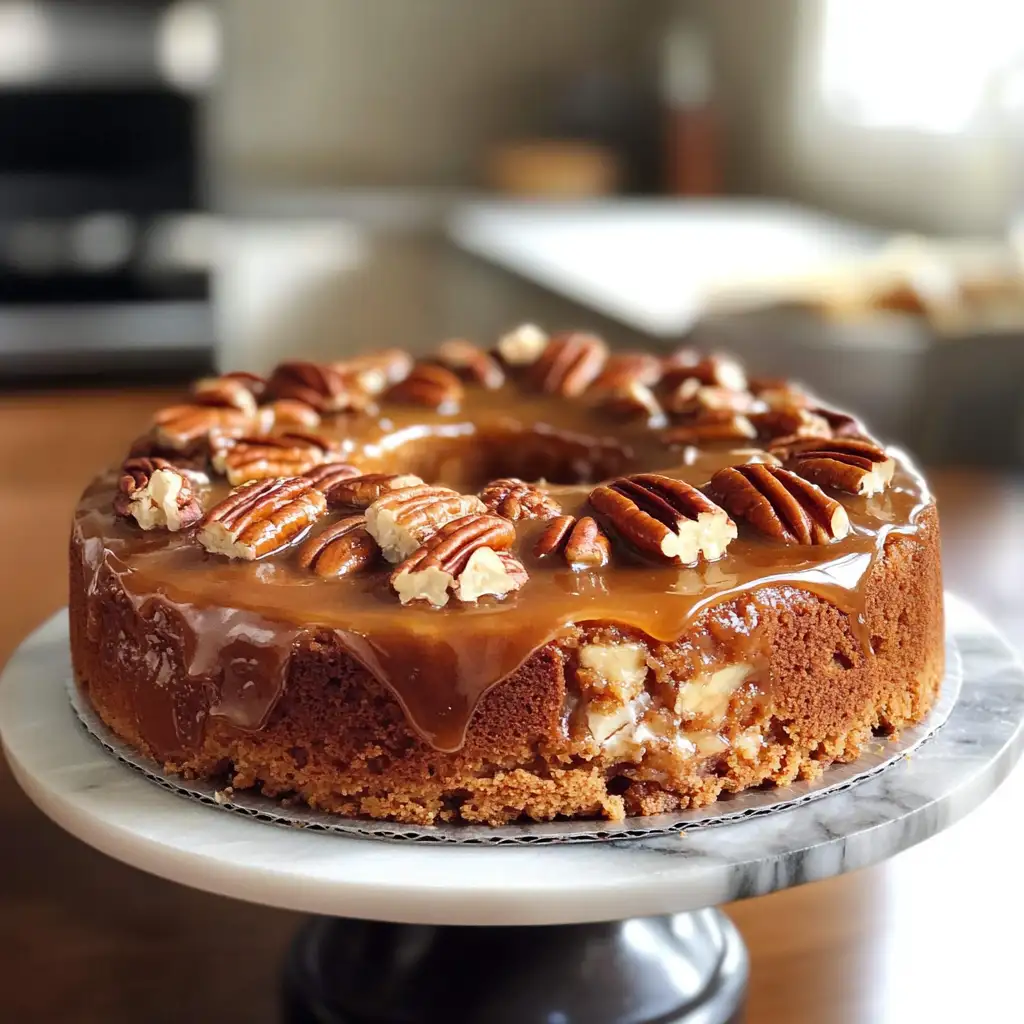 Indulge in Decadence with Irresistible Gooey Butter Pecan Cake - Featured Image