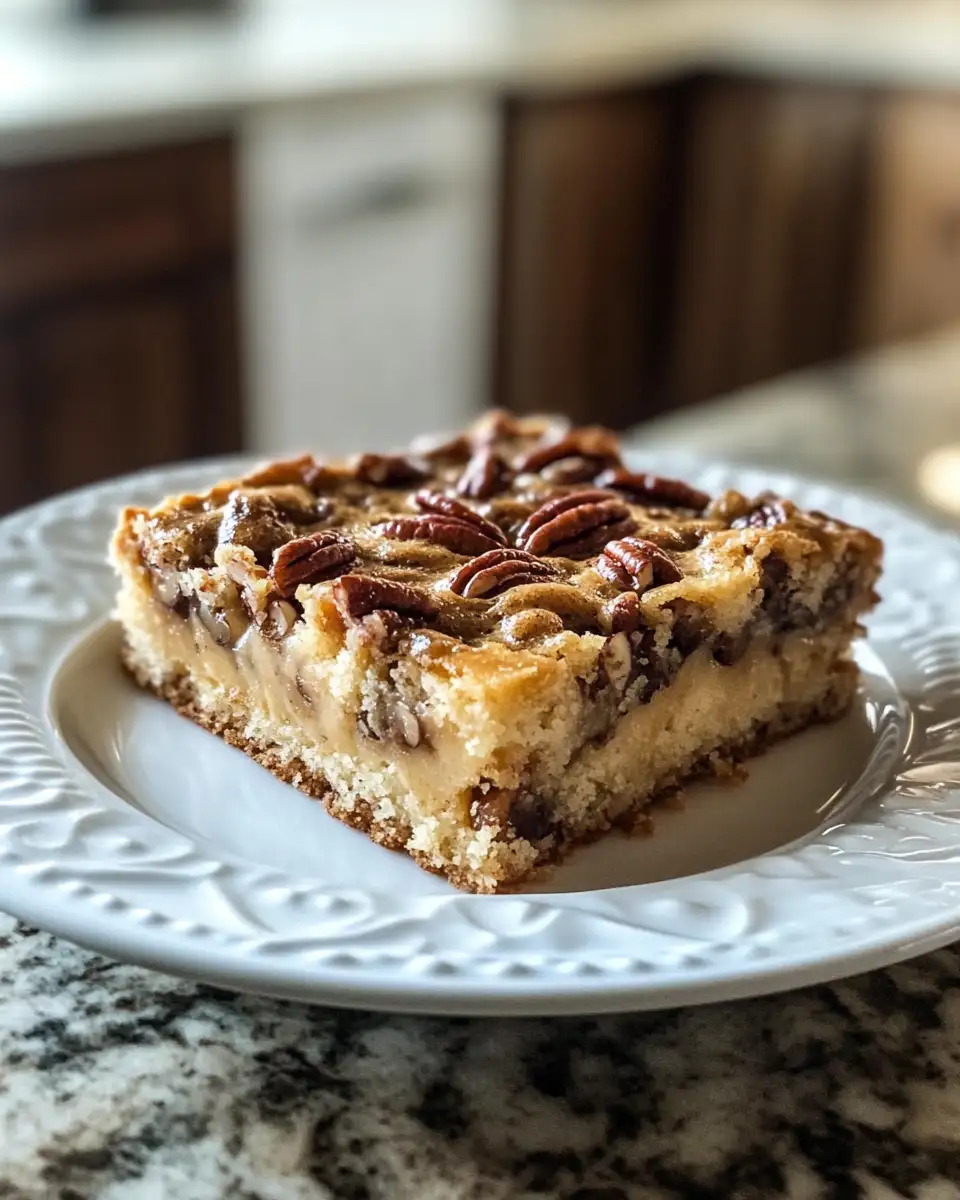 Indulge in Irresistible Delight with Gooey Butter Pecan Cake - Featured Image