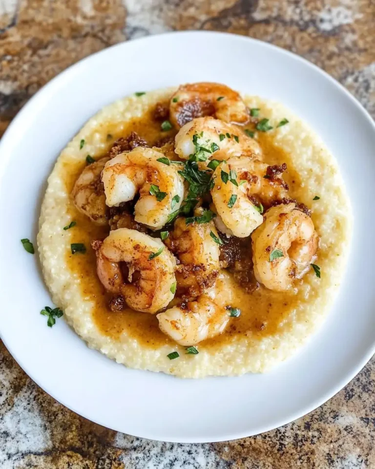 Savory Southern Twist: Gouda Grits Meet Smoky Brown Butter Shrimp - Featured Image
