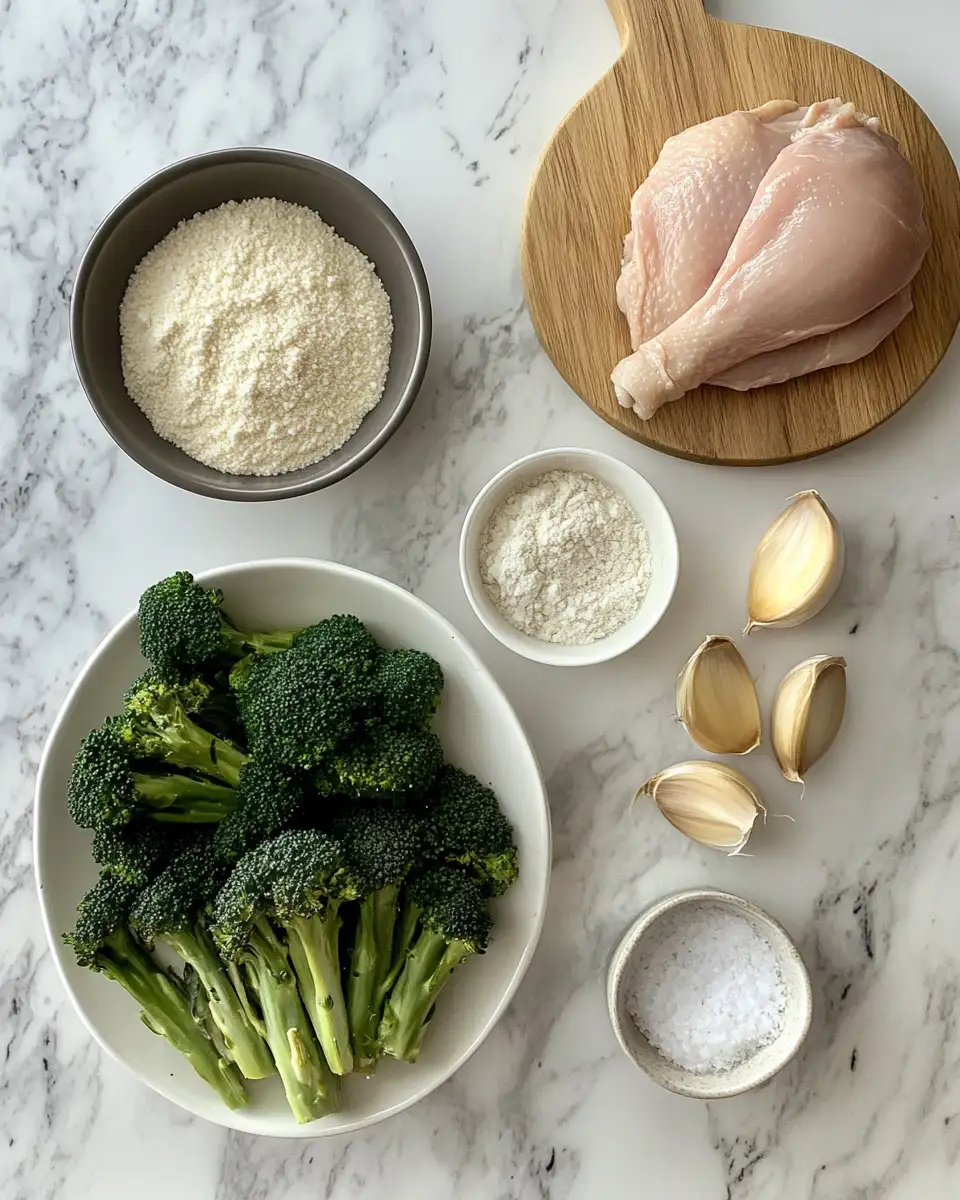 Ingredients for Savor the Flavor: Grilled Chicken & Broccoli Bowls with Creamy Garlic Sauce