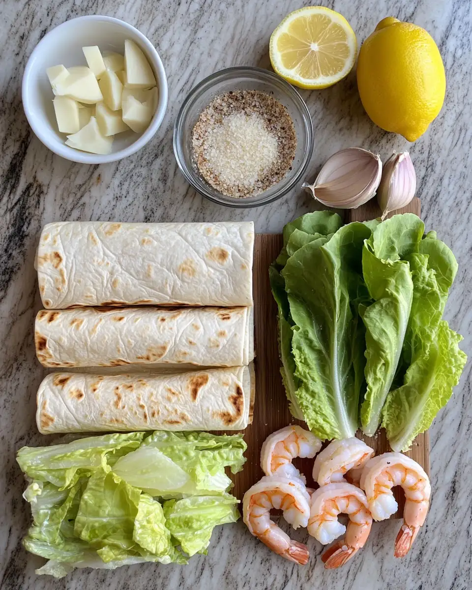 Sizzling Grilled Shrimp Caesar Wraps That Will Elevate Your Lunch Game 4 Ingredients for Sizzling Grilled Shrimp Caesar Wraps That Will Elevate Your Lunch Game