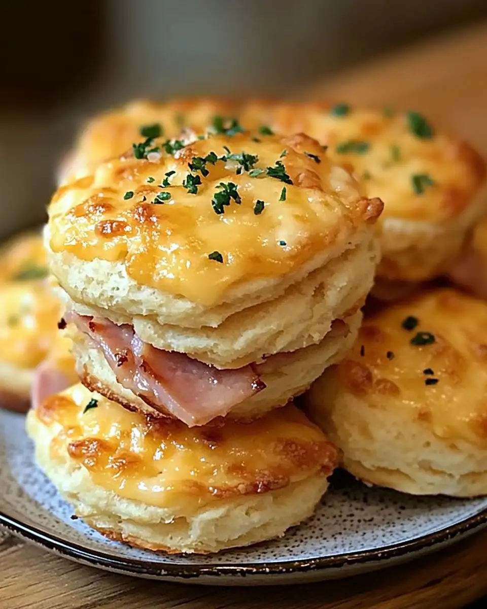 Dive into Deliciousness with Ham and Cheese Butter Swim Biscuits - Featured Image