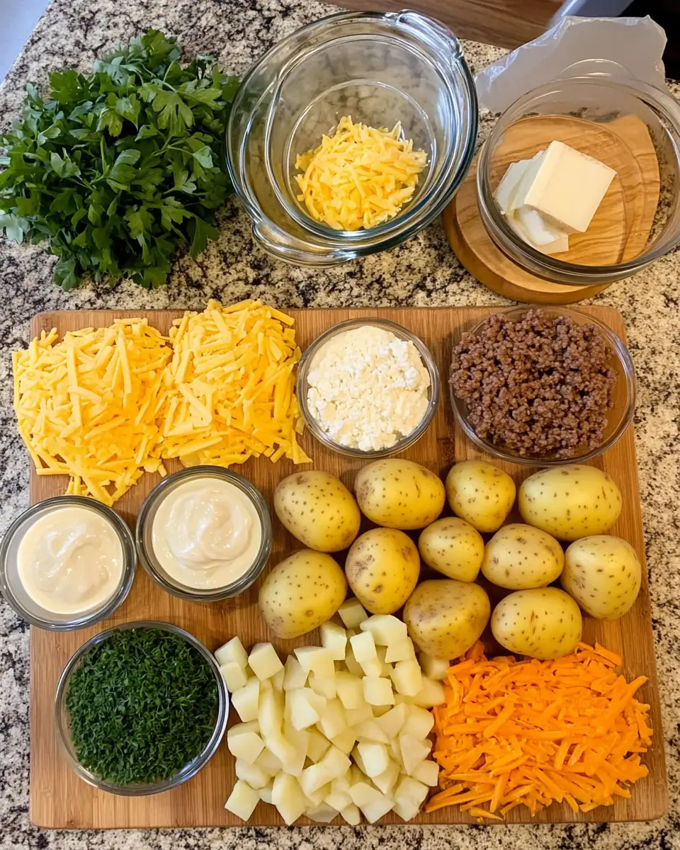 Sizzling Layers of Comfort: The Ultimate Hamburger Potato Casserole 4 Ingredients for Sizzling Layers of Comfort: The Ultimate Hamburger Potato Casserole