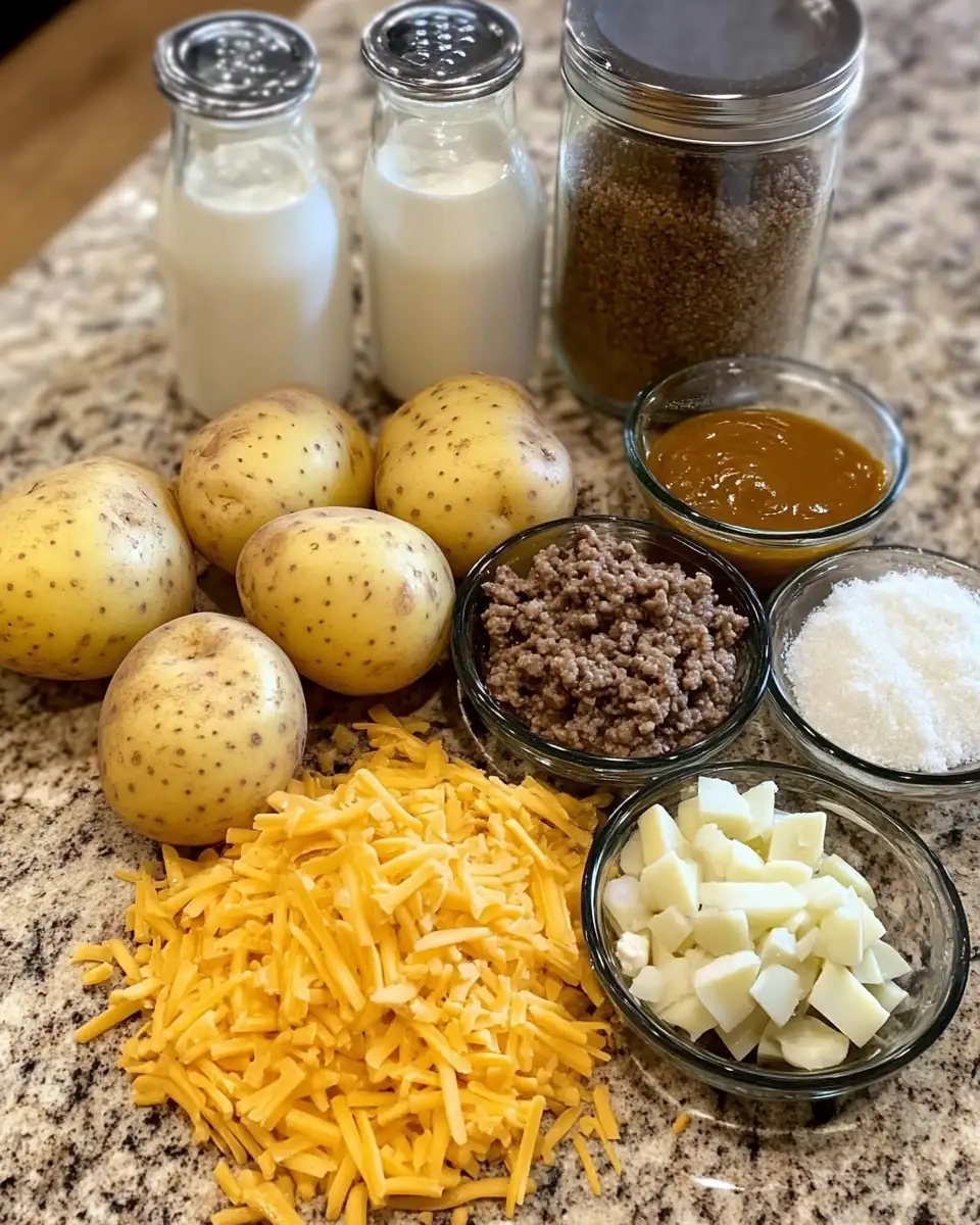 Sizzling Comfort: Discover the Ultimate Hamburger Potato Casserole 4 Ingredients for Sizzling Comfort: Discover the Ultimate Hamburger Potato Casserole