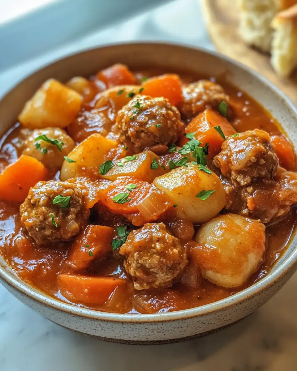 Cozy Up with a Bowl of Hearty Meatball Stew 6 Final dish - Cozy Up with a Bowl of Hearty Meatball Stew