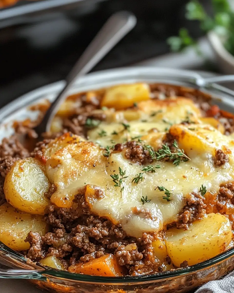 Rustic Comfort: Hobo Casserole Ground Beef and Potato Bake - Featured Image