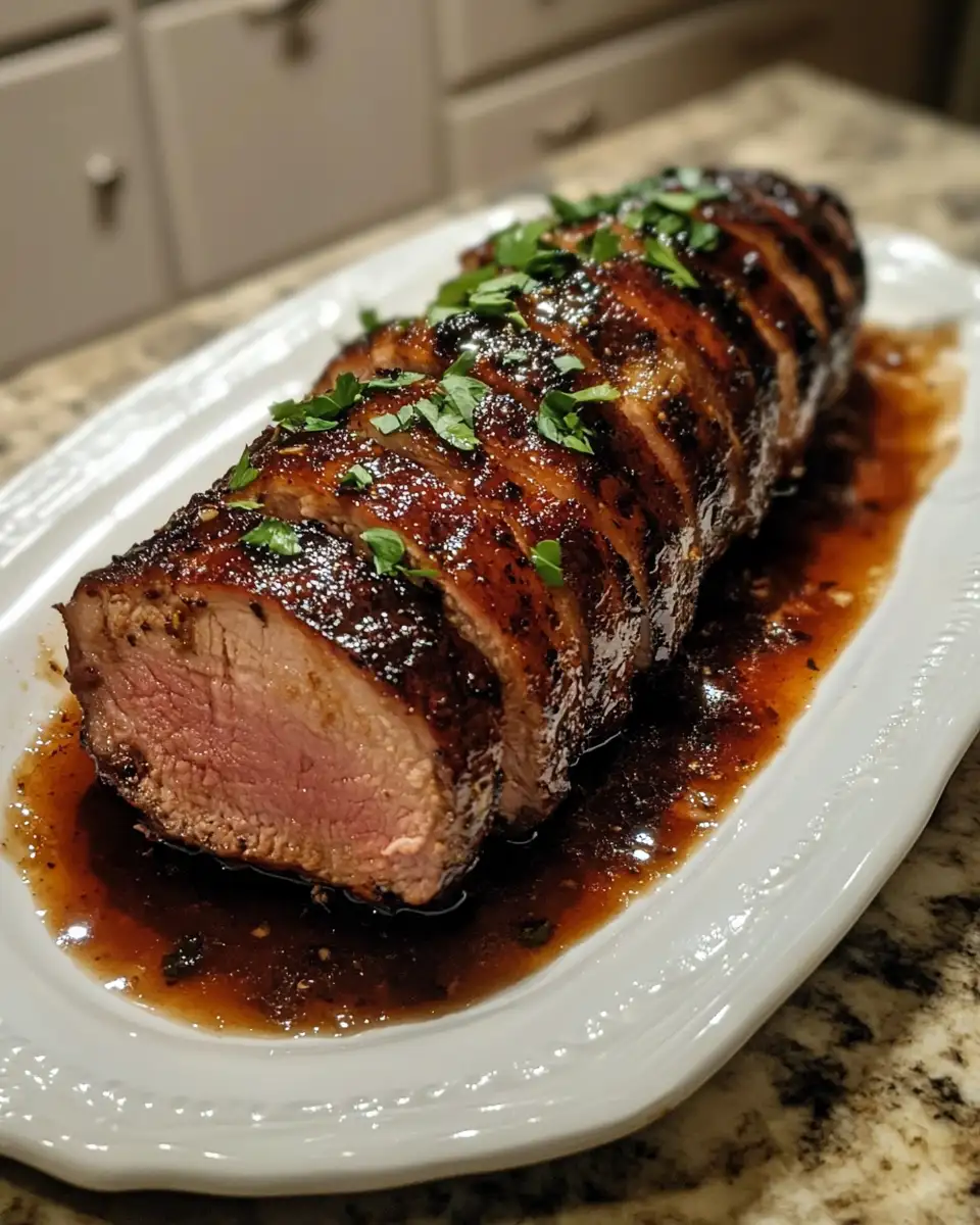 Final dish - Hoisin Bliss: Discover the Perfectly Tender Pork Tenderloin Recipe
