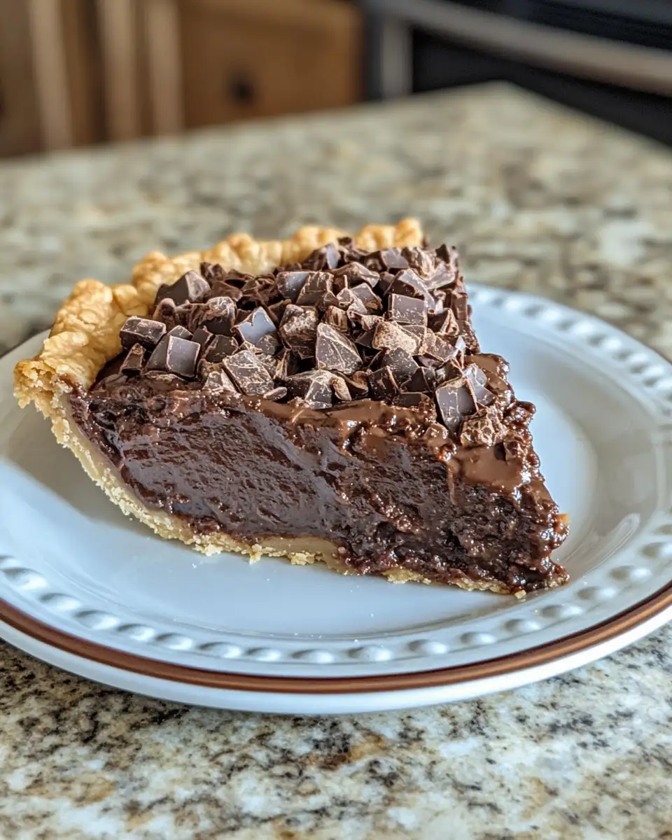 Decadent Hot Fudge Pie Recipe The Ultimate Gooey Chocolate Indulgence 6 Final dish - Decadent Hot Fudge Pie Recipe The Ultimate Gooey Chocolate Indulgence