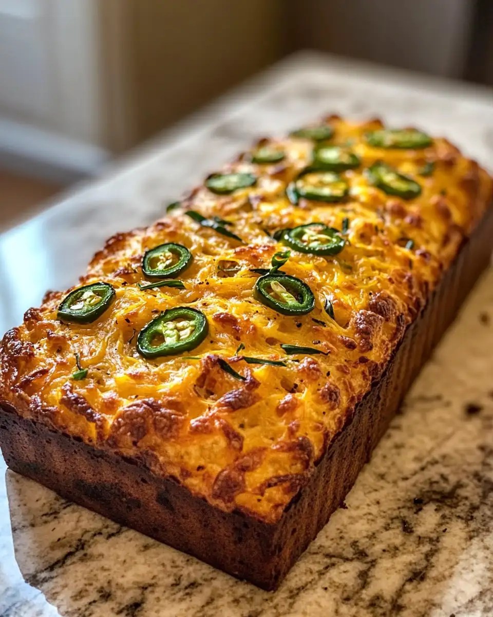 Spice Up Your Baking with Irresistible Jalapeno Cheddar Beer Bread 4 Final dish - Spice Up Your Baking with Irresistible Jalapeno Cheddar Beer Bread