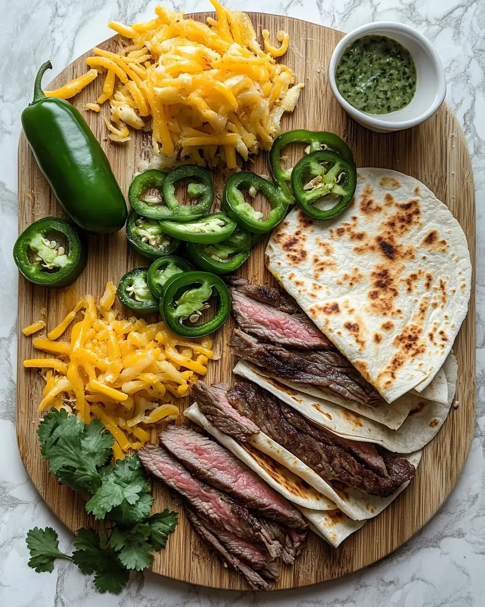 Spice Up Your Taste Buds with Jalapeno Popper Steak Quesadillas 4 Ingredients for Spice Up Your Taste Buds with Jalapeno Popper Steak Quesadillas