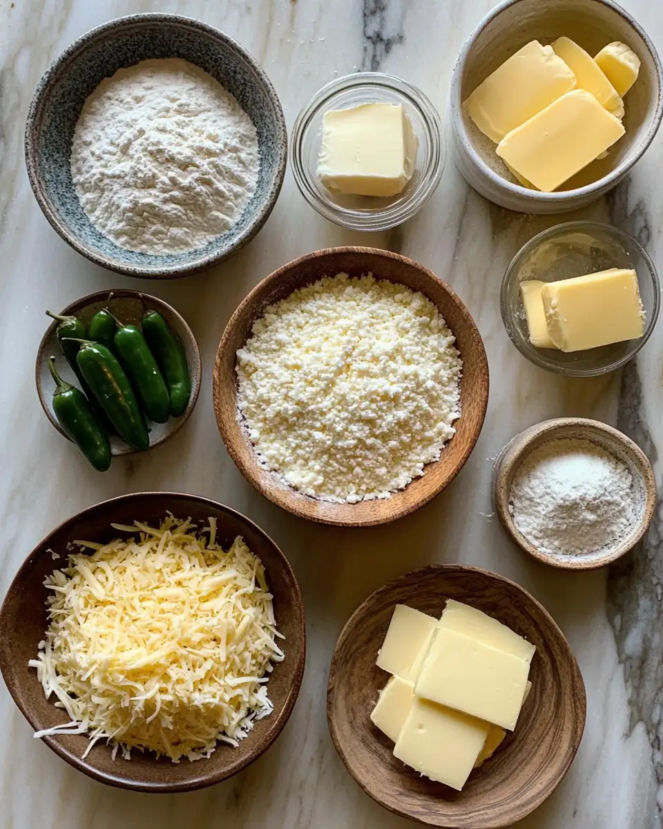 Spice Up Your Snack Game with Jalapeño Cheese Squares 4 Ingredients for Spice Up Your Snack Game with Jalapeño Cheese Squares