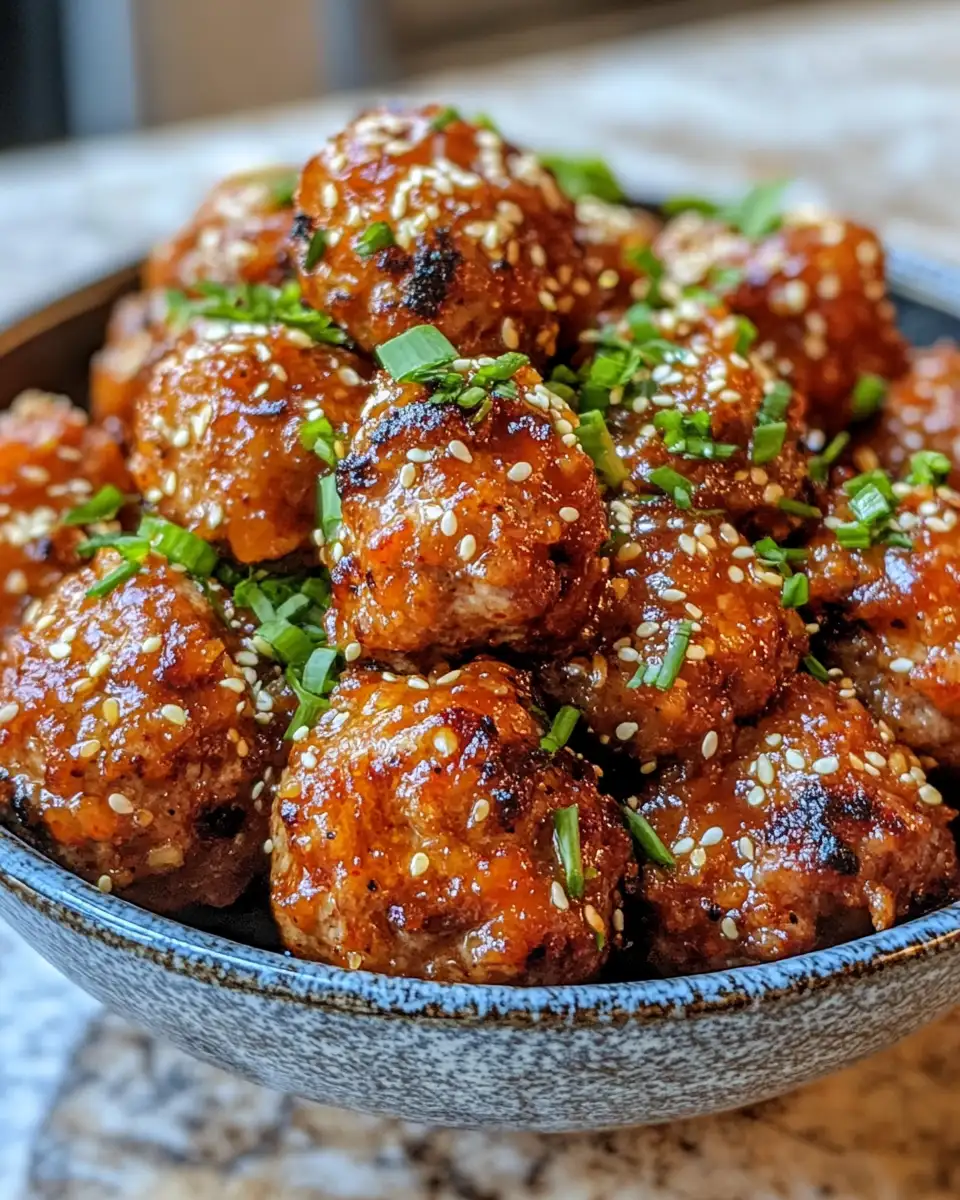 Sizzling Korean BBQ Meatballs Meet Their Match with Spicy Mayo Dip 6 Final dish - Sizzling Korean BBQ Meatballs Meet Their Match with Spicy Mayo Dip