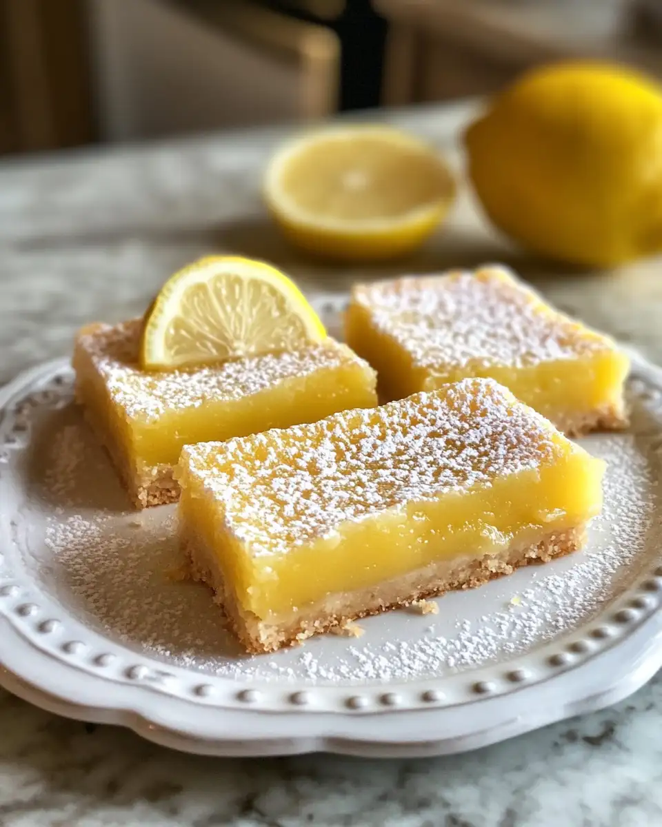 Final dish - Zesty Delight: Discover the Ultimate Lemon Bars Recipe