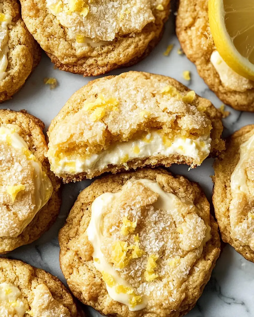 Zesty Indulgence: Lemon Coconut Cheesecake Cookies That Brighten Your Day - Featured Image