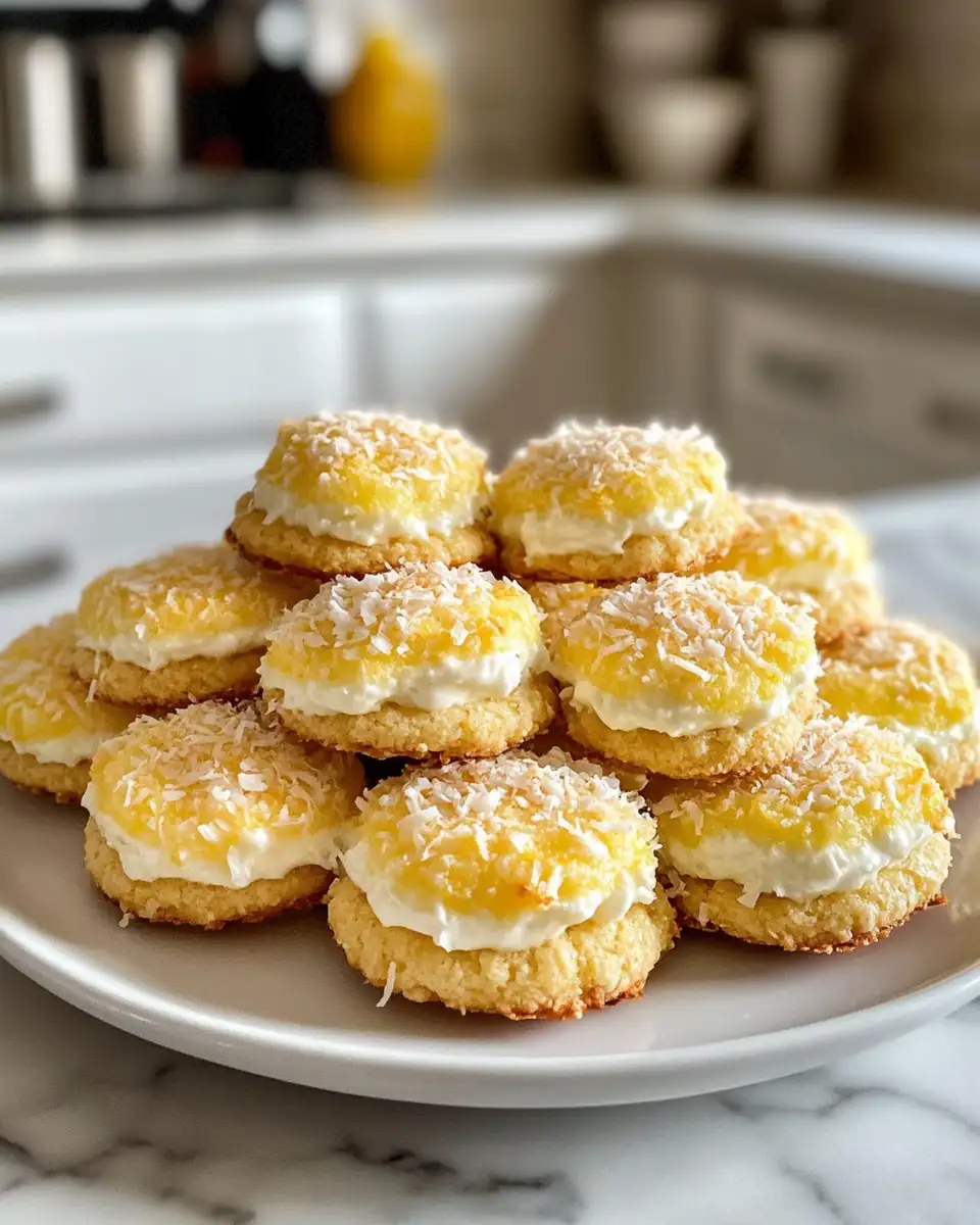 Final dish - Zesty Indulgence: Lemon Coconut Cheesecake Cookies That Brighten Your Day