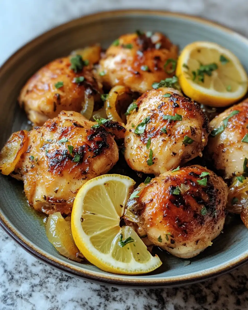 Final dish - Zesty Lemon Shallot Chicken: A Flavorful Twist for Your Dinner Table