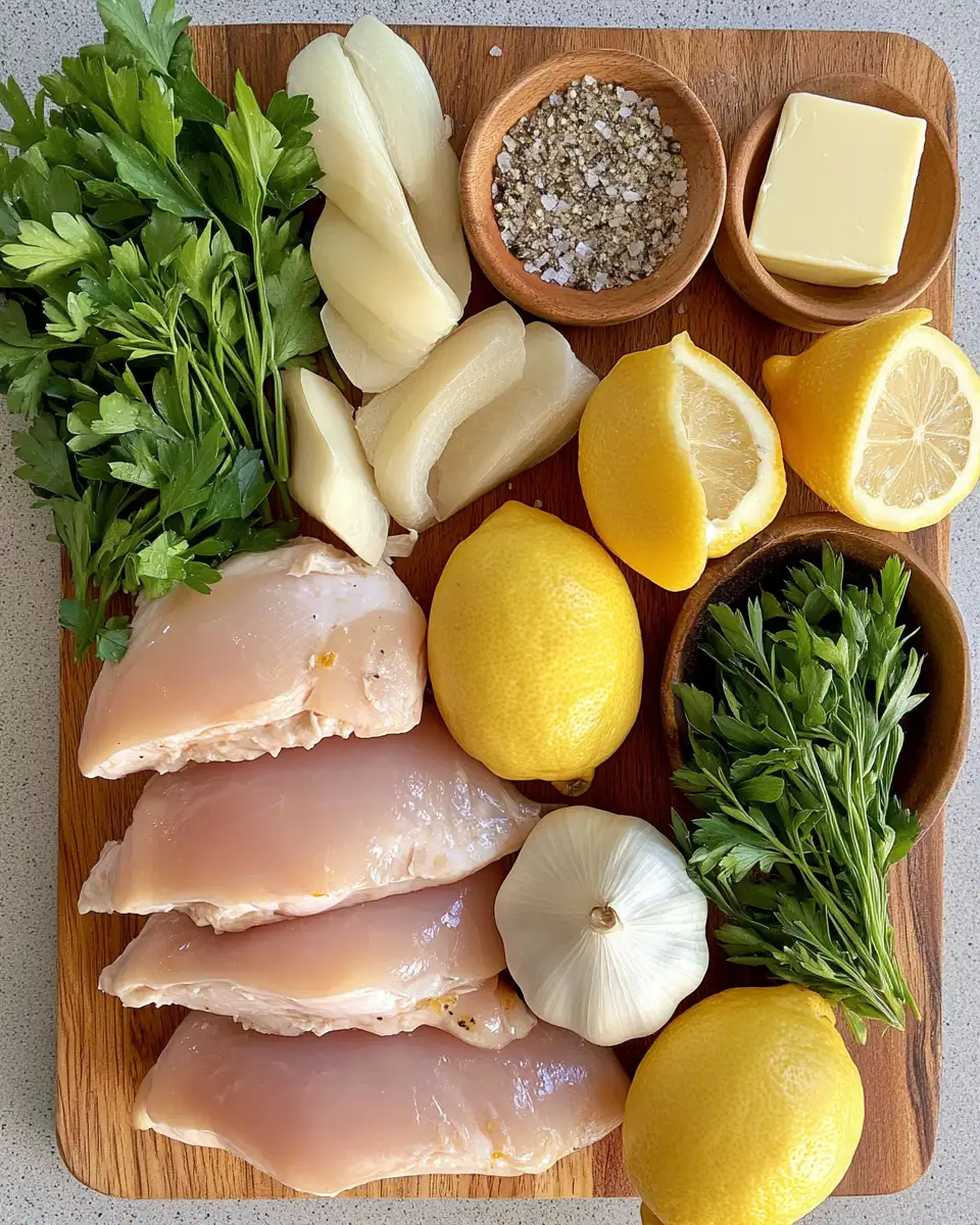 Zesty Lemon Shallot Chicken: A Flavorful Twist on a Classic Dish 4 Ingredients for Zesty Lemon Shallot Chicken: A Flavorful Twist on a Classic Dish